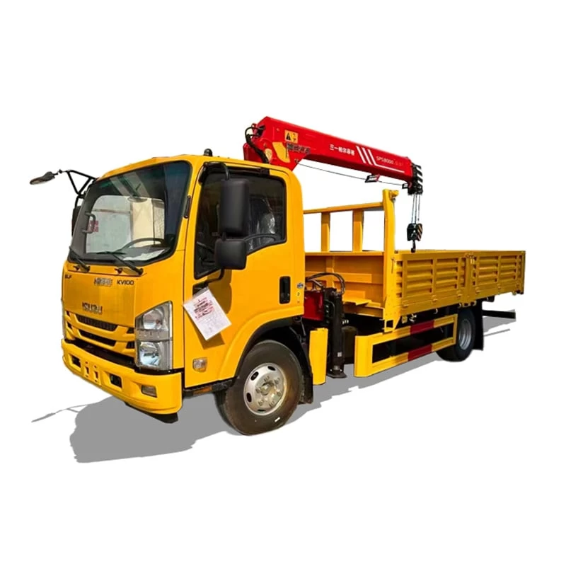 New or used 4*2 5 ton isuzu hydraulic truck mounted crane Thumbnail
