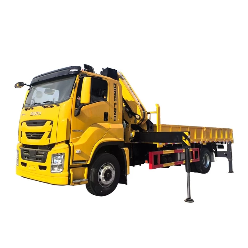ISUZU 4X2 Cargo Truck with 12 Tons Knuckle Boom Crane Truck Thumbnail
