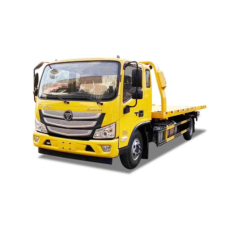 Foton diesel 5 ton flatbed wrecker tow truck Thumbnail