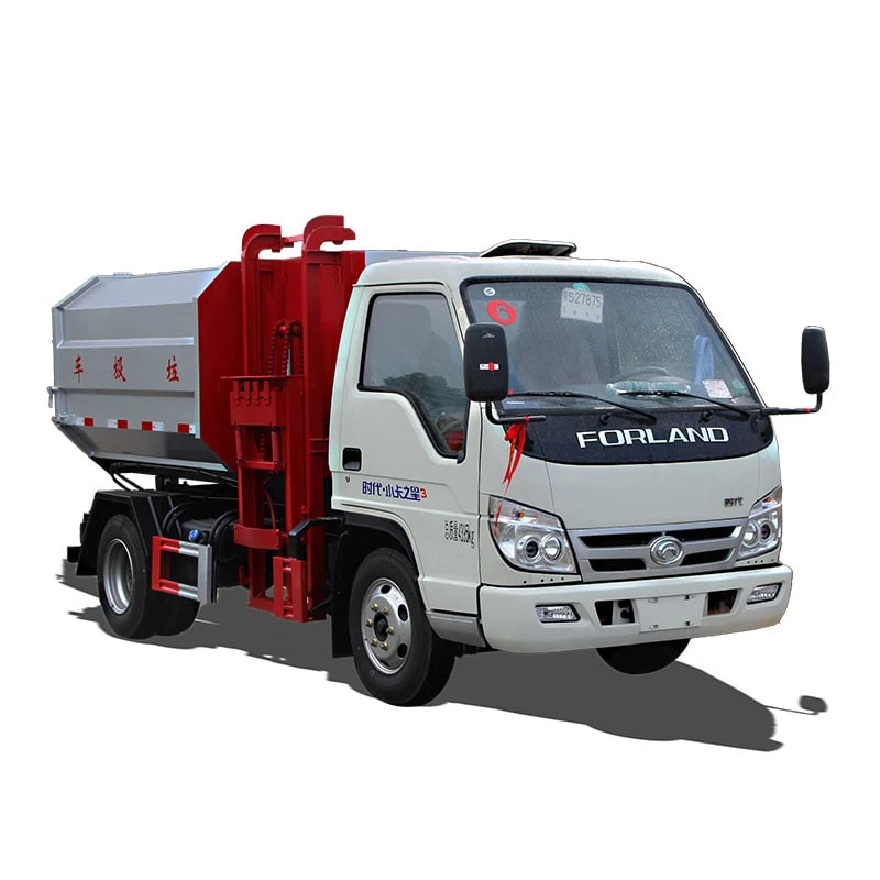 Foton 5m3 side self dumping and loading garbage truck Thumbnail 
