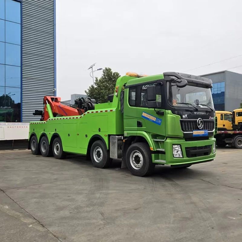 Shacman 10x4 Wrecker Tow Truck 40Ton with Hydraulic Crane
Oblique Front View