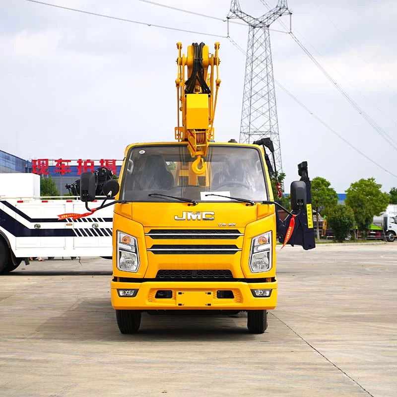 JMC 16m working height truck mounted crane Front View