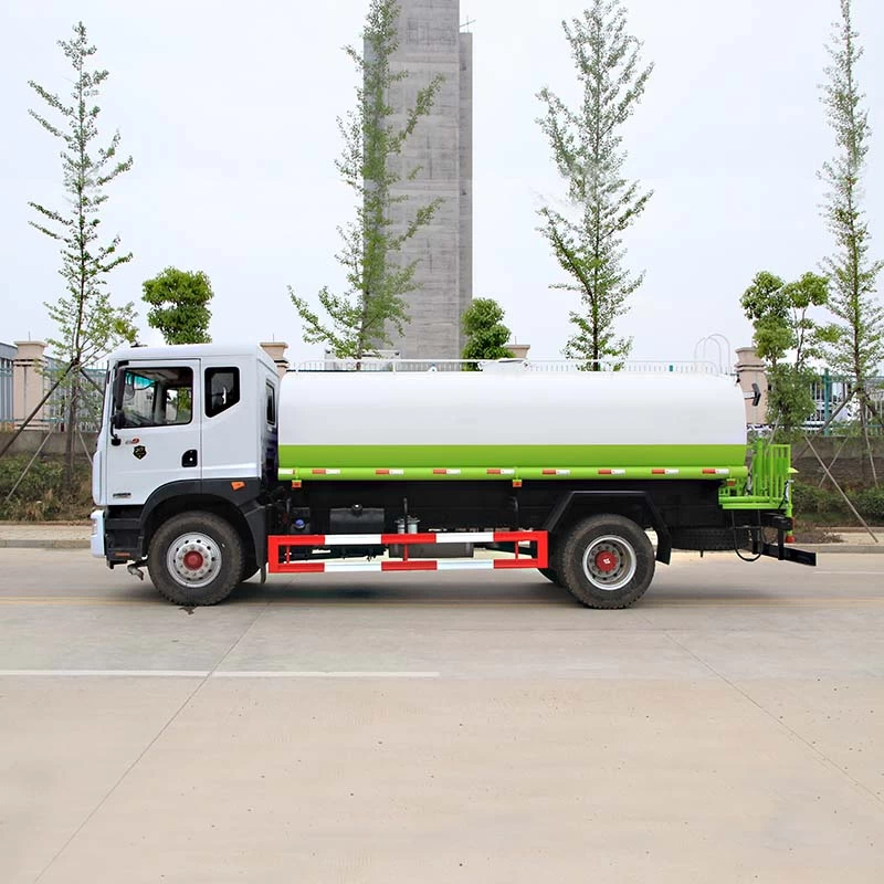 Dongfeng 12000L water tank truck Front Side View