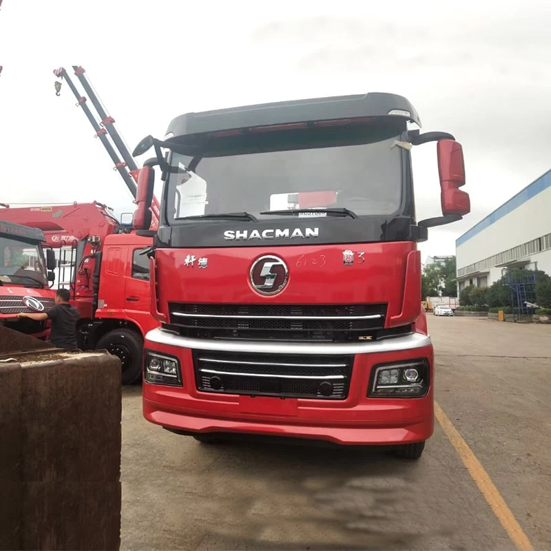 Shacman 8x4 10 Ton 14 Ton Truck Mounted Cranefor Sale Oblique Front View
