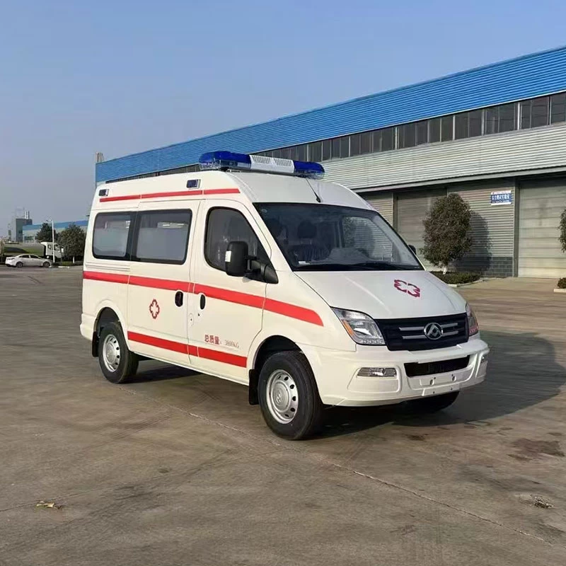Maxus Ward Type Ambulance Vehicle Emergency Rescue for Sale Oblique Front View
