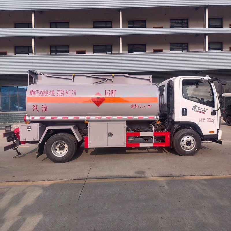 FAW 7200L Diesel Gasoline Delivery Transport Truck Front Side View