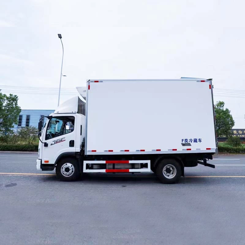 Faw 4x2 frozen food truck freezer refrigerated Front Side View