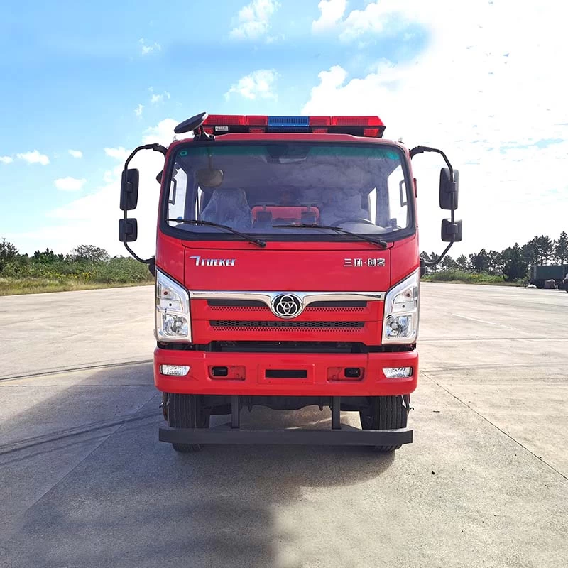 Brand New 4x4 6000 Liters Water Foam Fire Fighting Truck Front View