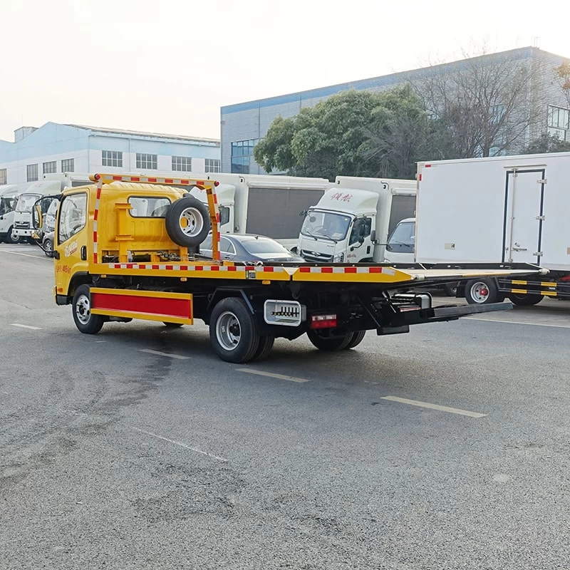 5 ton 4*2 FAW wrecker truck with wrecker bed for sale Oblique Back Plot
