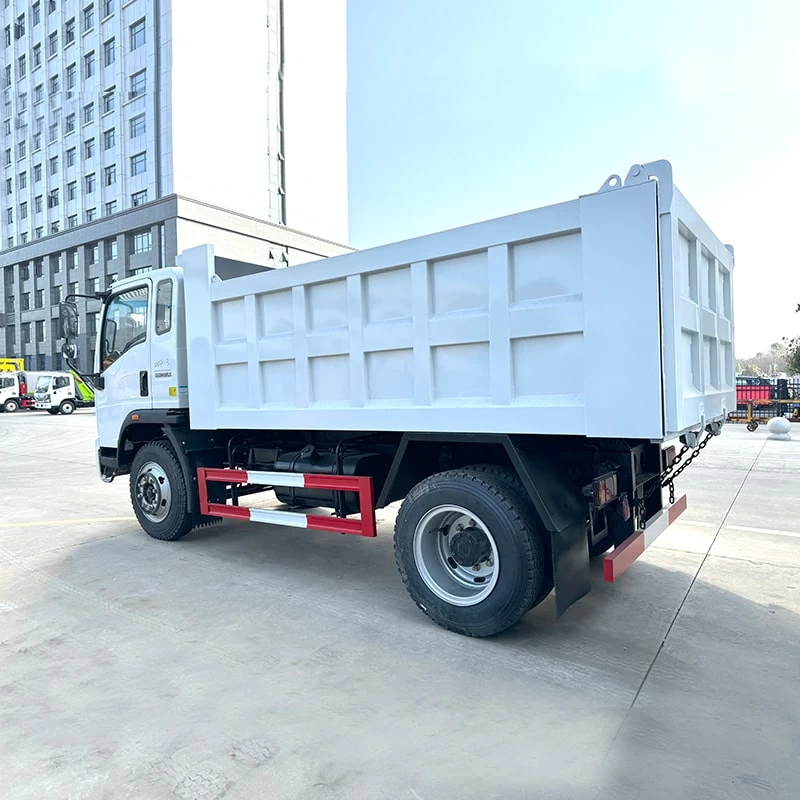 Cheap price 4*2 new or used howo dump truck for sale Oblique Back Plot 
