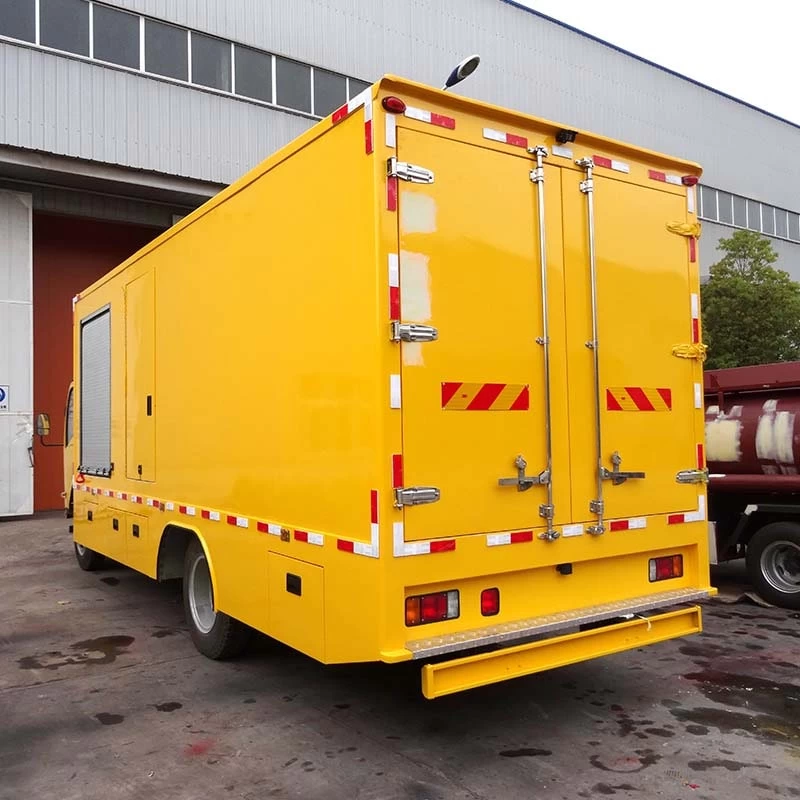 Japanese Isuzu 100kw outdoor power supply vehicle Oblique Back Plot