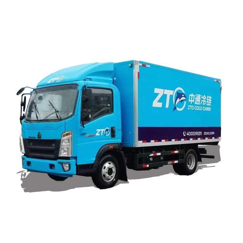SINOTRUK HOWO 130hp 4*2 frozen meat refrigerated van Thumbnail