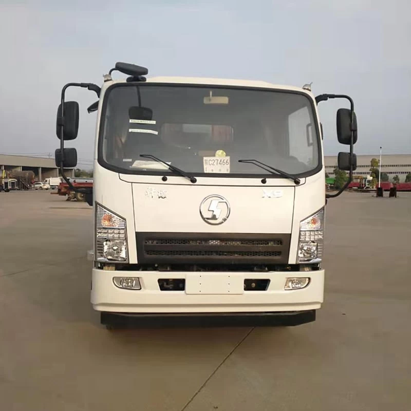 SHACMAN 7 cbm sanitation compressed garbage truck Front View