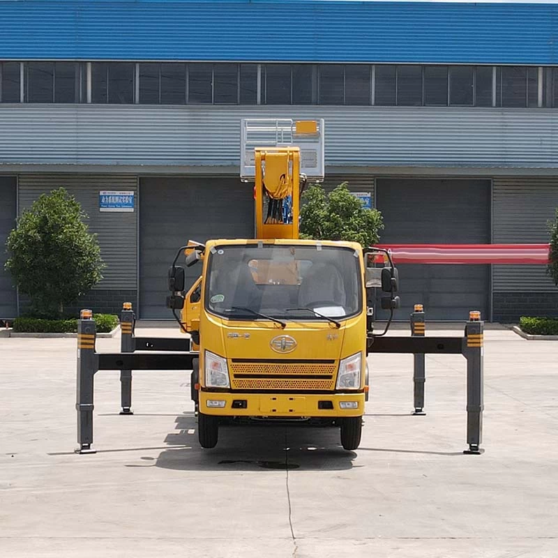 FAW 24m Telescopic boom aerial working truck Front View