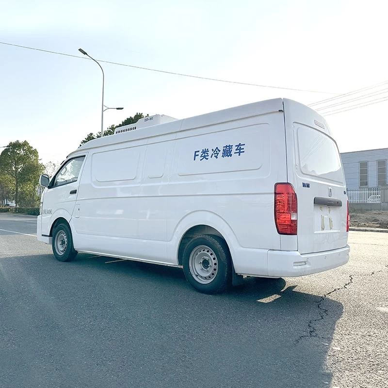 China brand electricity frozen meat refrigerator trucks Oblique Back Plot