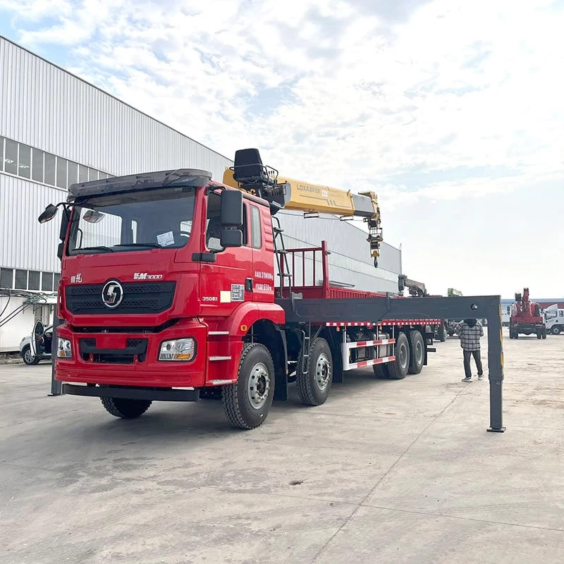 New or Used Shacman 20 Ton Truck Mounted Crane for Sale Oblique Front View

