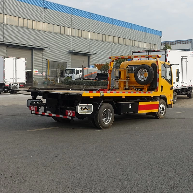 JAC 4*2 light duty 3 ton wrecker body tow trucks wreckers Oblique Back Plot