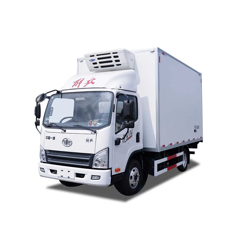 Faw 4x2 RHD Freezer Truck Meat Fruit Fish Cold Van Truck Thumbnail
