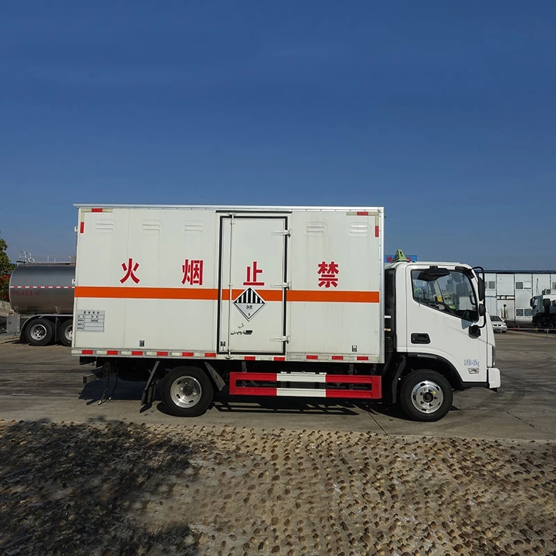Foton 4*2 flammable gas powered fireworks transporter cart Front Side View
