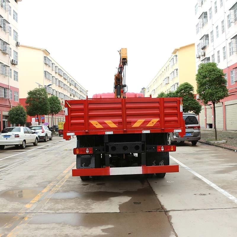 DAYUN 4x2 6 8 ton truck mounted crane Back Image