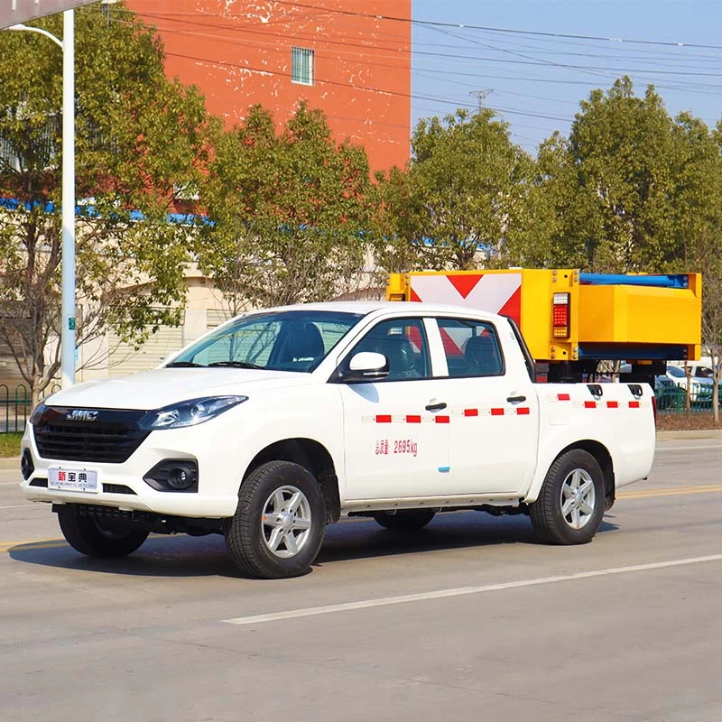 JMC pickup 70K anti-collision buffer truck Oblique Front View