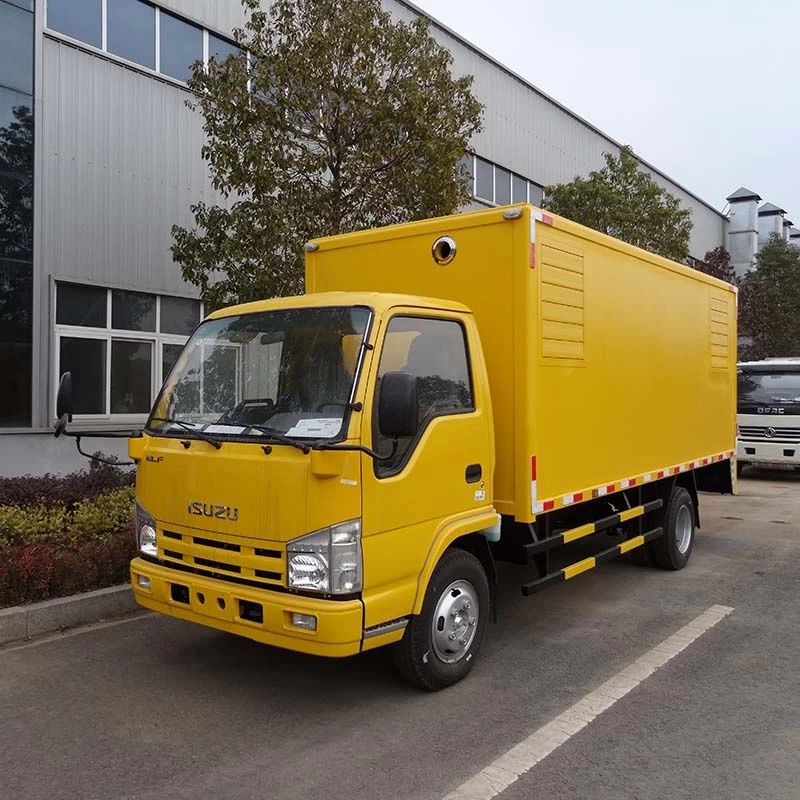 Isuzu small 50KW outdoor emergency power generation truck Oblique Front View
