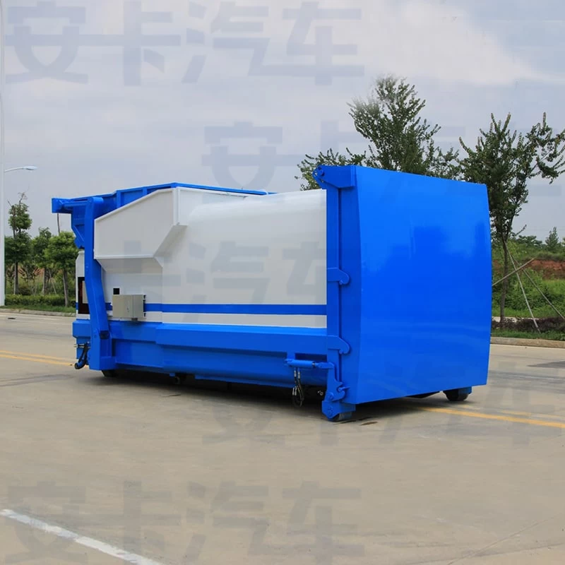 10 cbm cummins engine detachable garbage truck Oblique Front View 