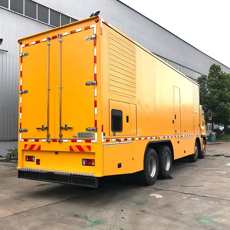 Isuzu 1000KW emergency power generation truck Oblique Back Plot