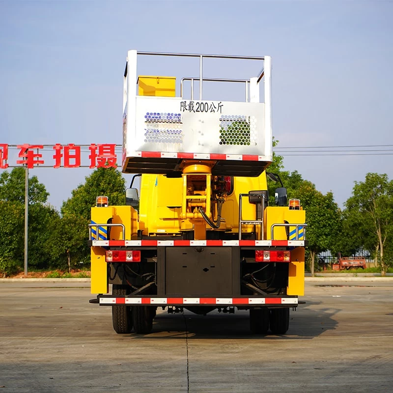 FAW 21m Hydraulic Straight Arm Aerial Lift Platform Truck Back Image