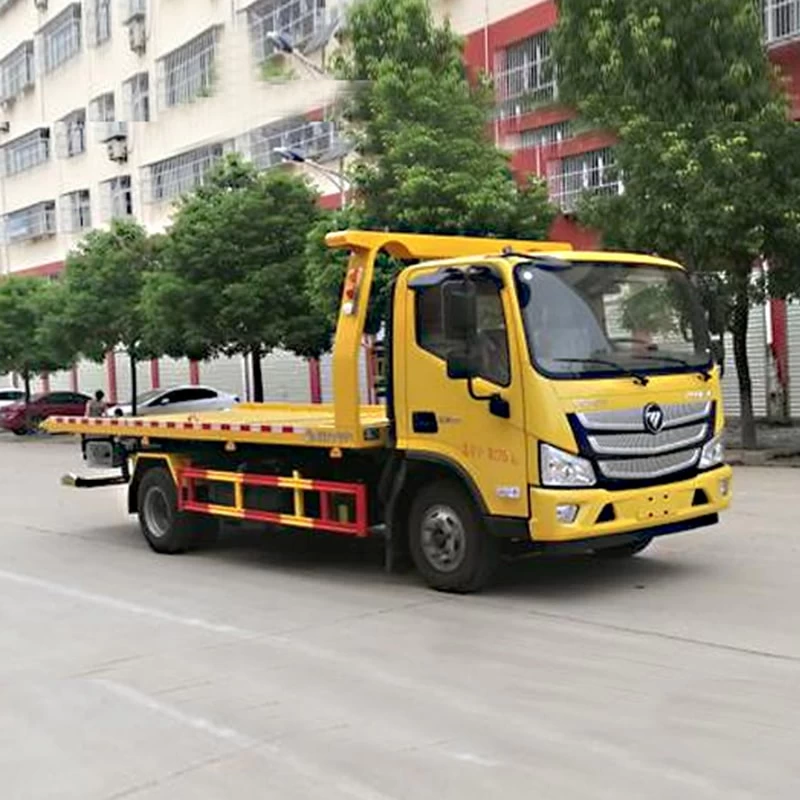 FOTON 4x2 4 ton Wrecker Tow Truck With high quality Oblique Front View