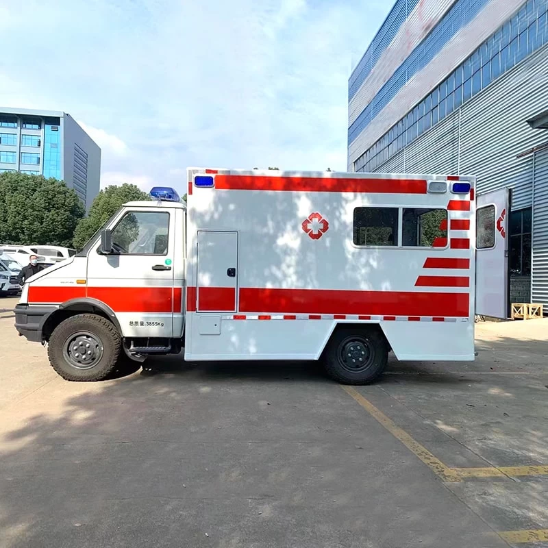 Iveco cross-country monitoring ambulance vehicle Front Side View