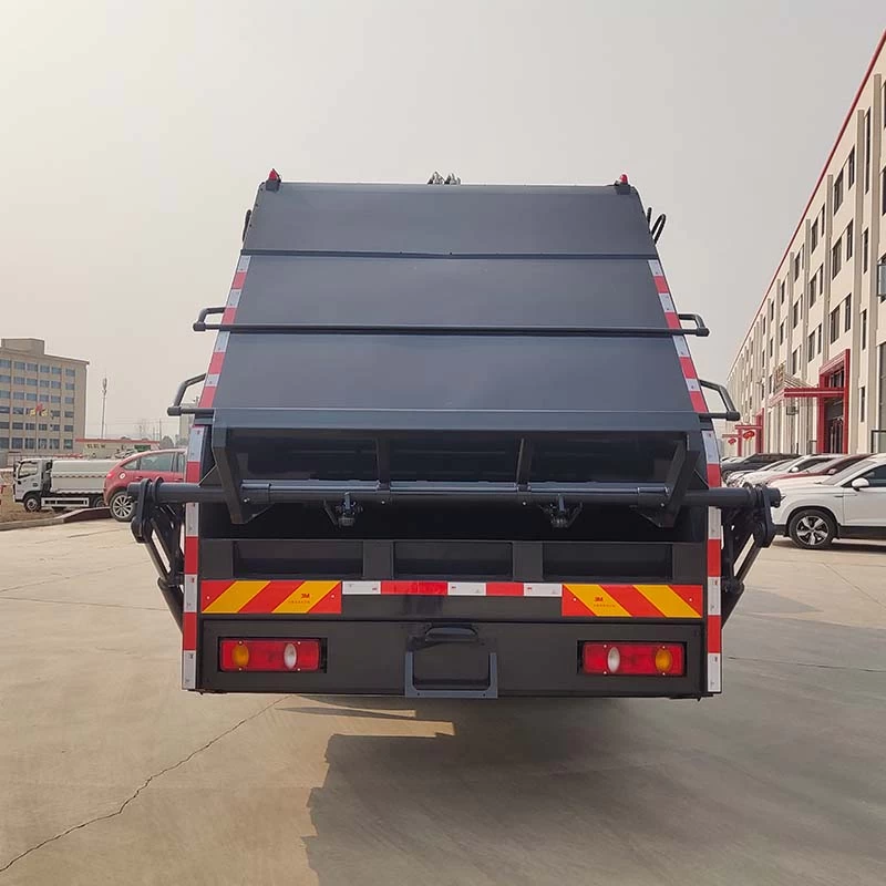 DongFeng City Use Rear Loading Garbage Collector Truck Back image