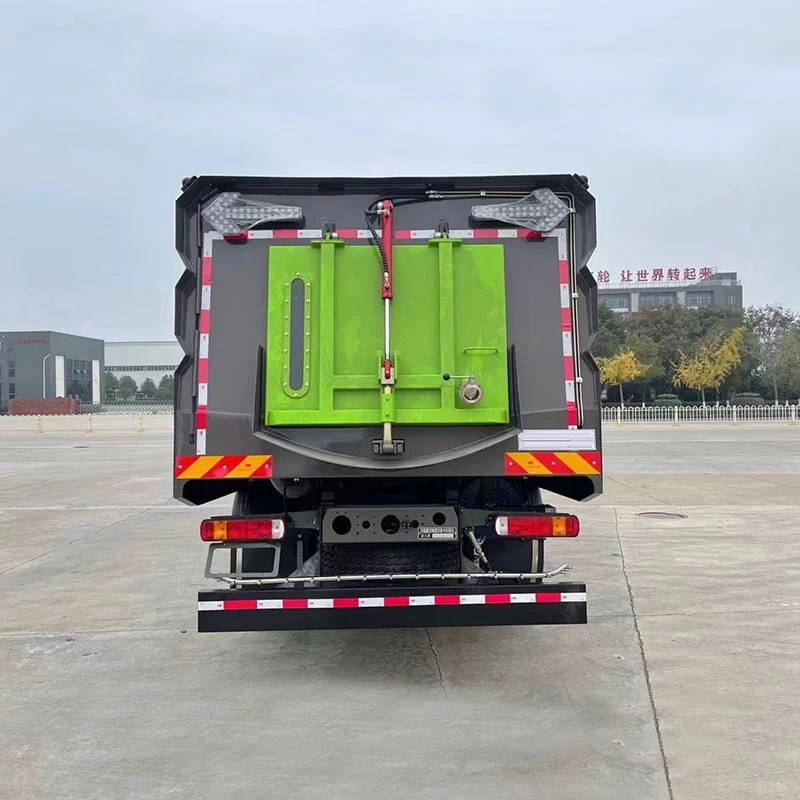 HOWO new or used 4*2 Street Sweeper with High Pressure Back Image