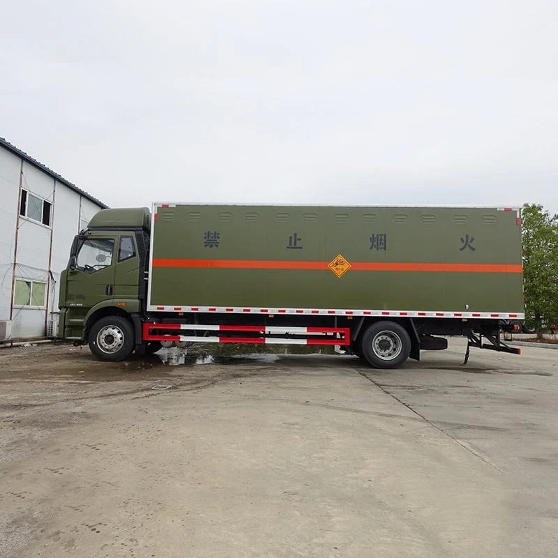 FAW blasting equipment transport truck with cheap price Front Side View
