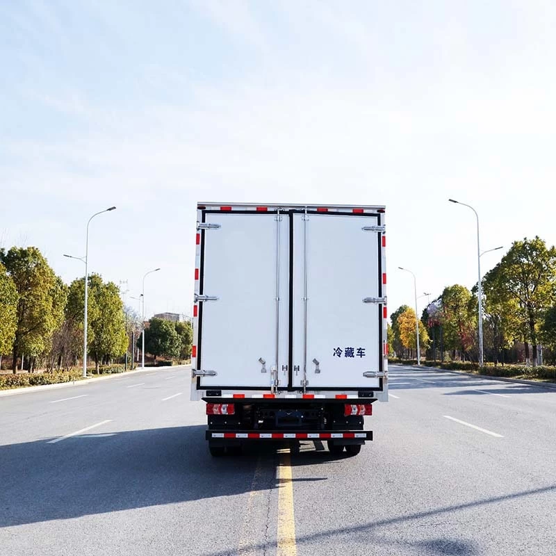 JAC 4X2 Refrigerated Truck Transport Vegetables Meat Back Image