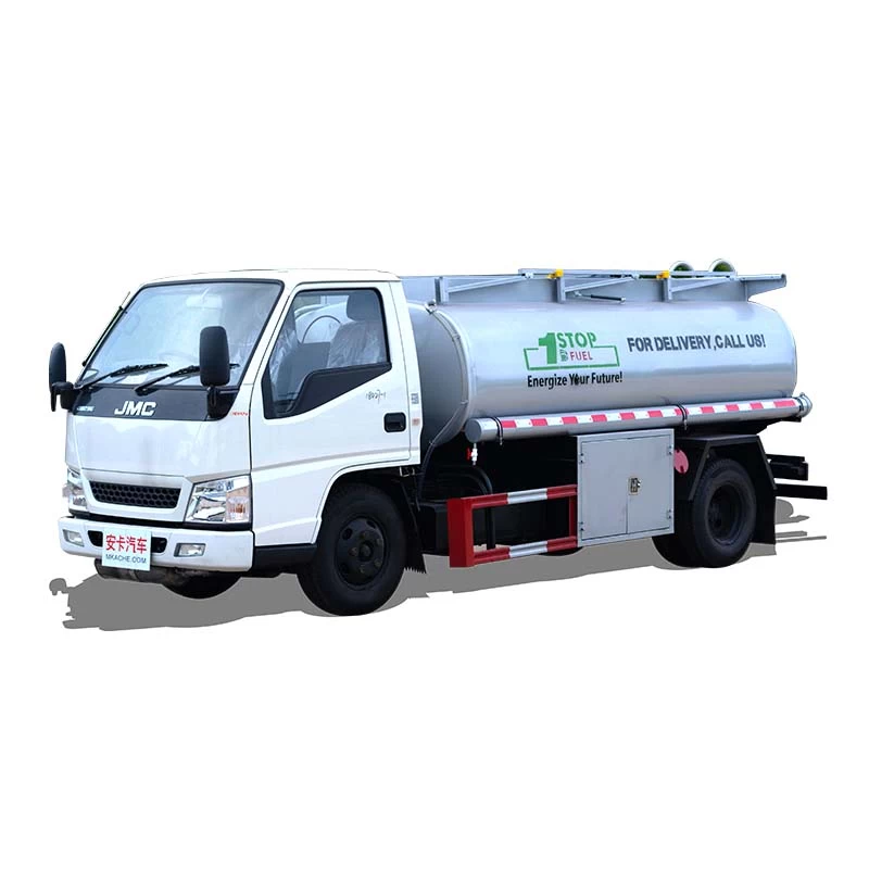 JMC cheap price Small 5000 liters fuel tank truck Thumbnail 