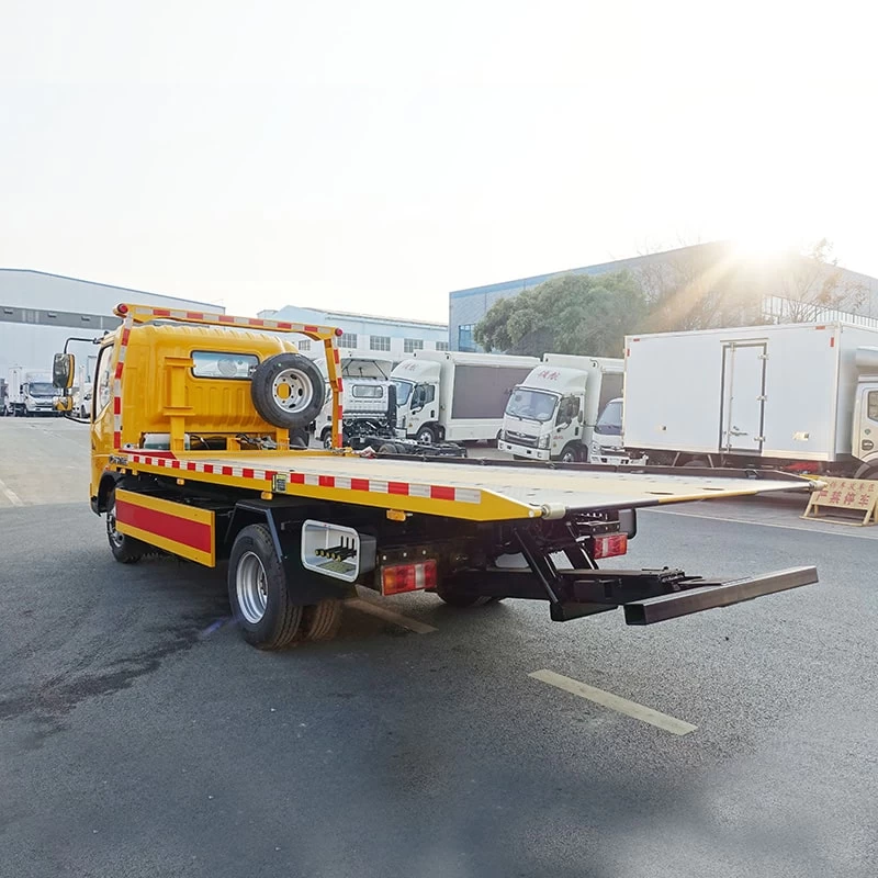 HOWO 5 ton tow trucks wreckers Oblique Back Plot