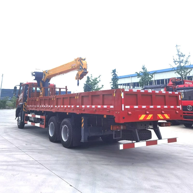 Sinotruck Howo 14 Ton Telescopic Boom Truck Mounted Crane
Oblique Back Plot