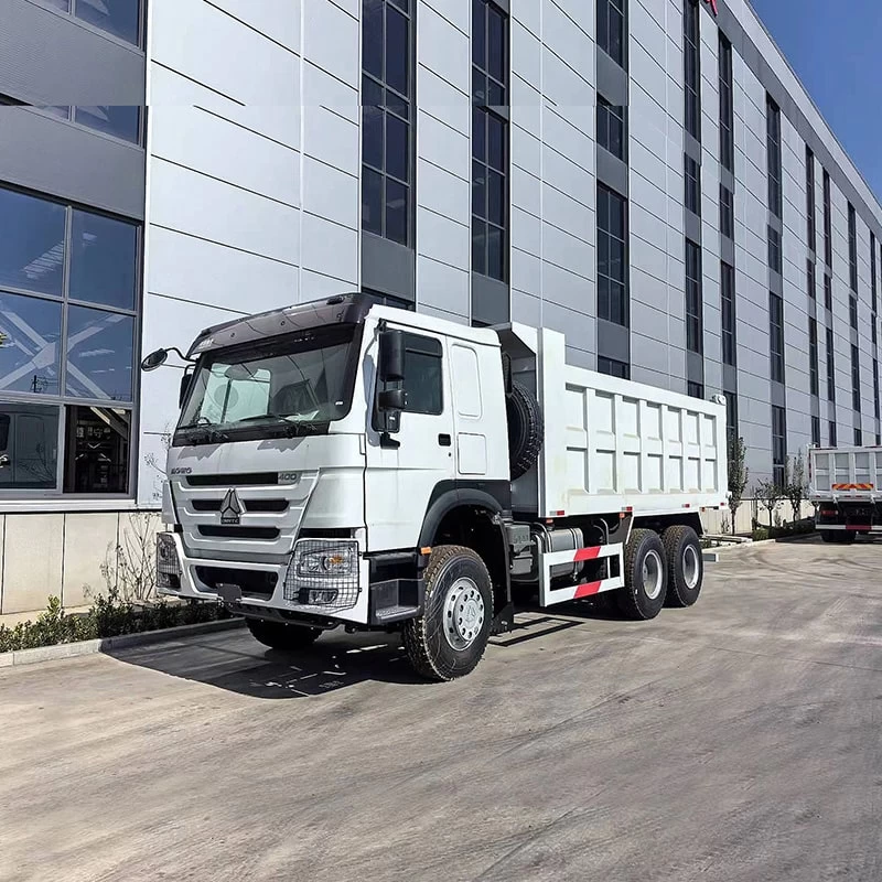 Brand new 6*4 10 wheel factory outlet used howo dump truck Oblique Front View
