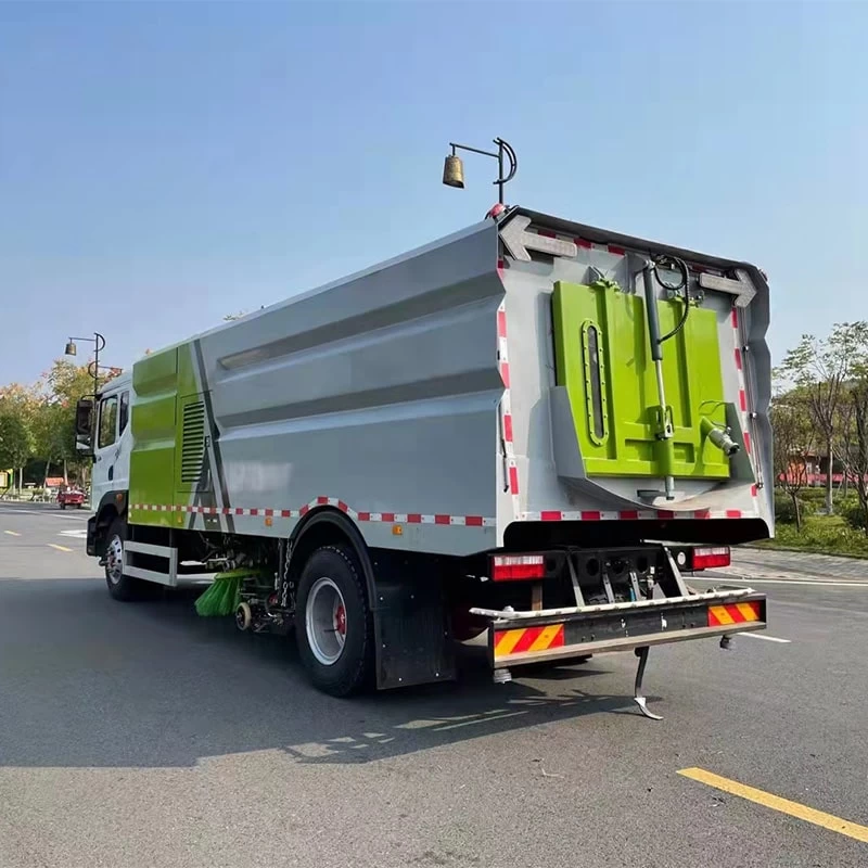 Dongfeng cheap price 4*2 6 wheels road sweeper truck Oblique back plot