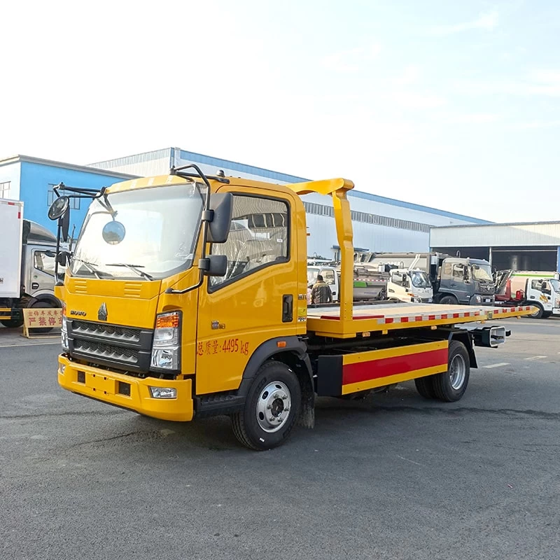 HOWO 5 ton tow trucks wreckers Oblique Front View
