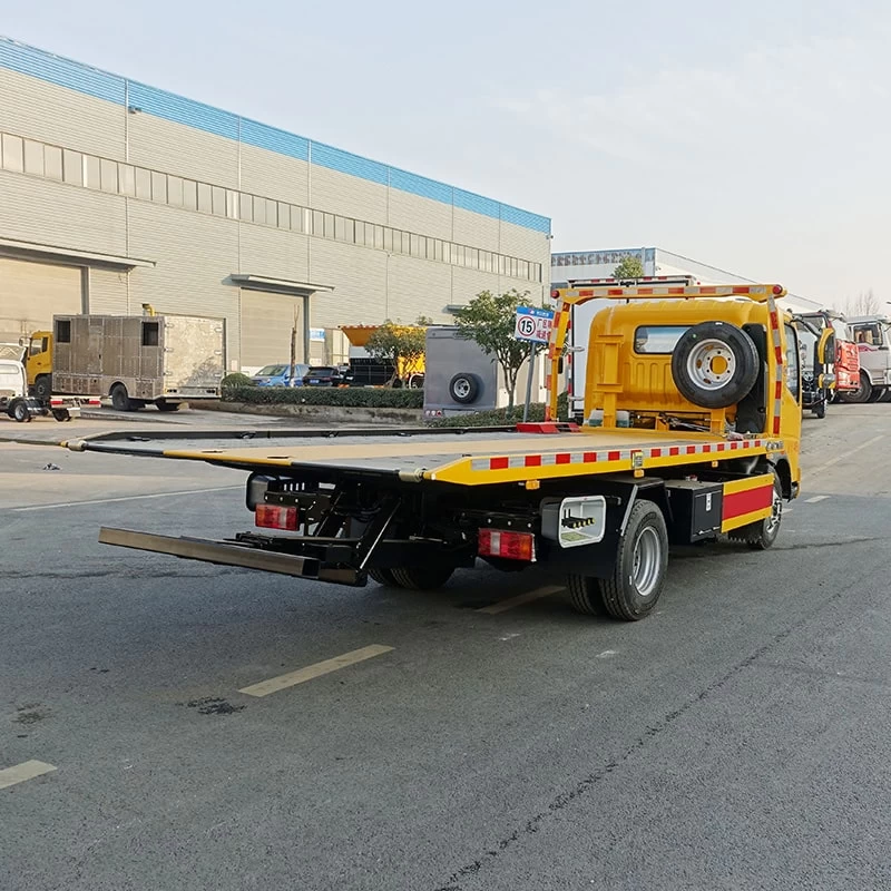 HOWO 5 ton tow trucks wreckers Oblique Back Plot