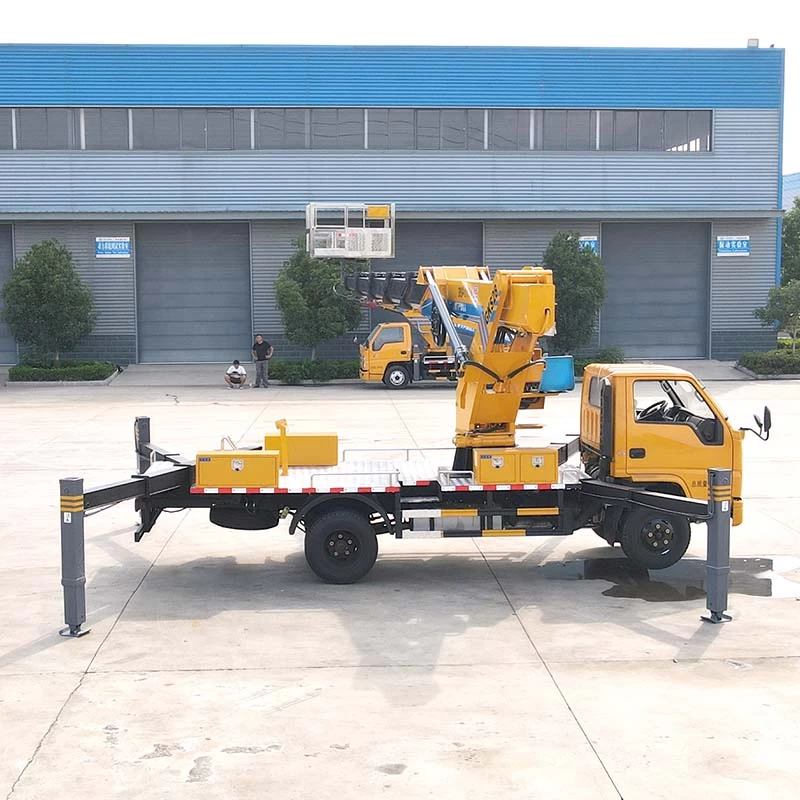 JMC 22meters truck mounted aerial lift work platform Front Side View
