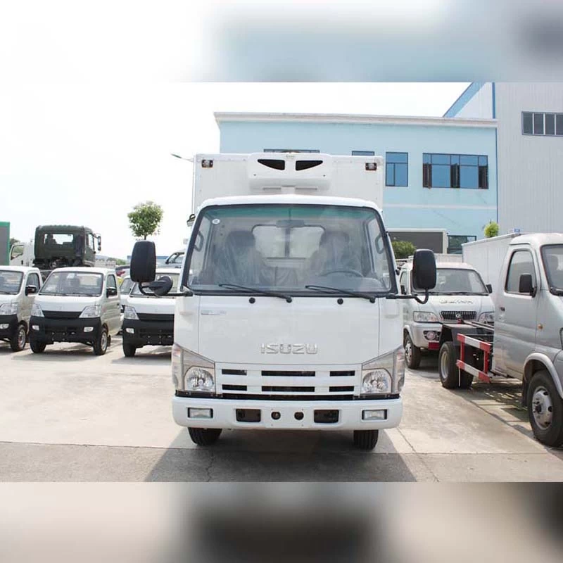 Isuzu 4x2 4.2m Refrigerated Box Van Refrigerator Truck Front View 