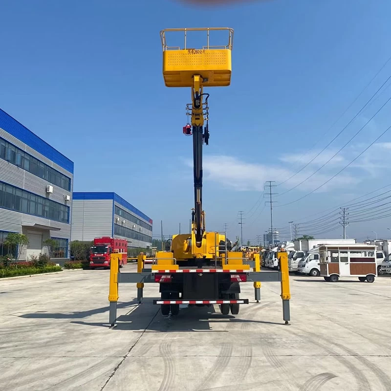 JMC brand new or used 4*2 26m aerial platform truck Front View
