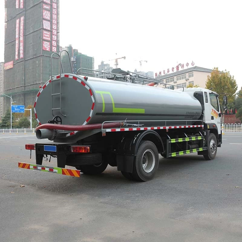 FOTON 15000L toilet septic tank sewage suction truck Oblique Back Plot 