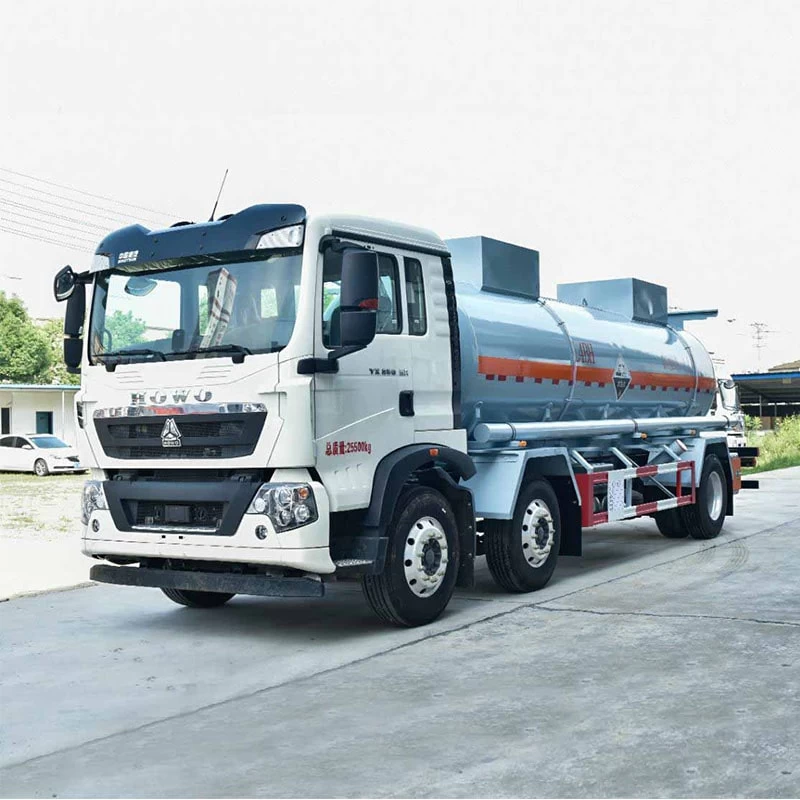 SINOTRUK 6*2 Chemical Tanker (Stainless Steel) for sale Oblique Front View
