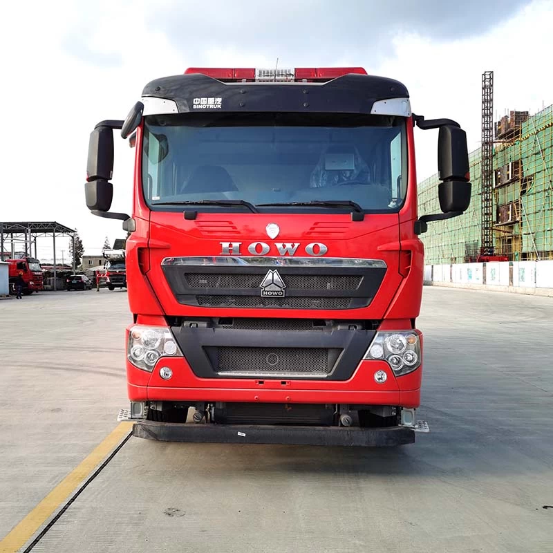 Howo high quality 16CBM water tank fire fighting truck Front View