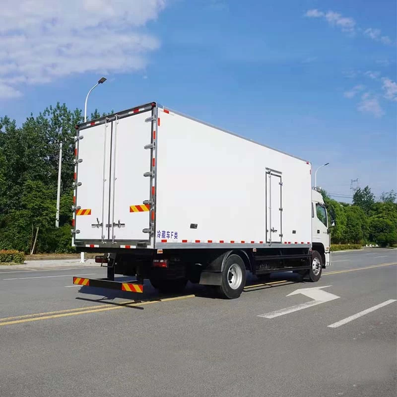 JAC light duty refrigerated truck 10 ton refrigerator truck Oblique Back Plot
