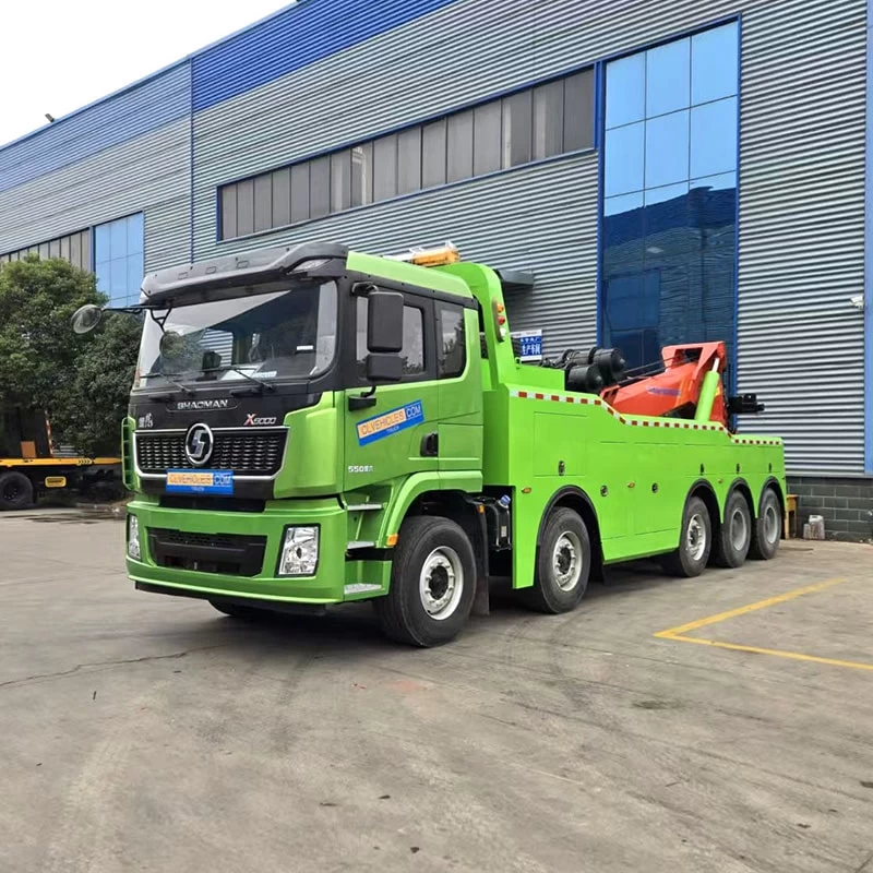 Shacman 10x4 Wrecker Tow Truck 40Ton with Hydraulic Crane
Oblique Front View